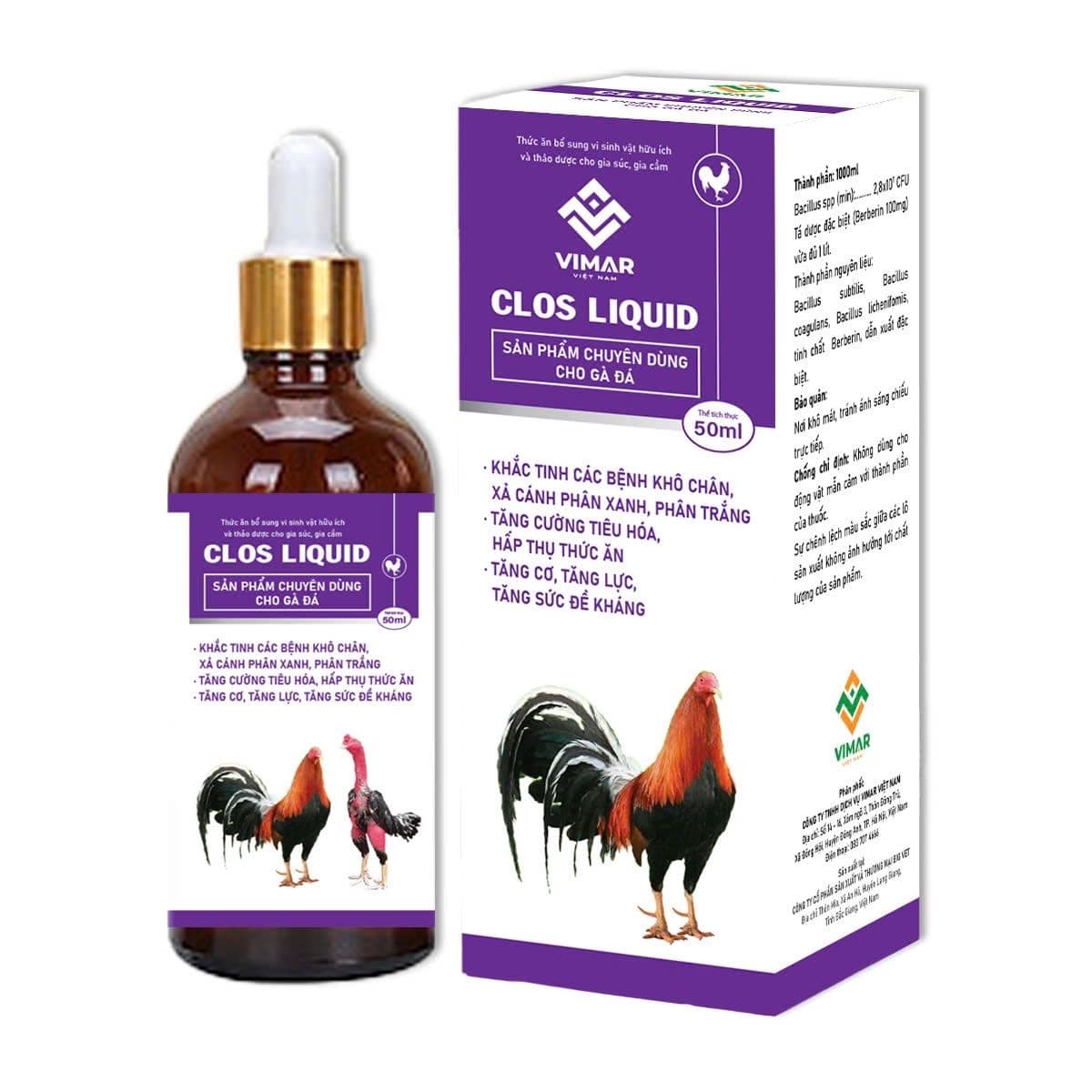 CLOS LIQUID (SP chuyên dùng cho gà đá)